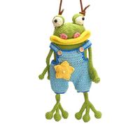 Ungtyb Frog Purse - Crochet Cute Cartoon Cell Phone Pouch | Women’s Sling Wallet Decor for Travel, Teen Girls, Hiking, Gym, Running, Summer, Passport, Outdoors Everyday Use