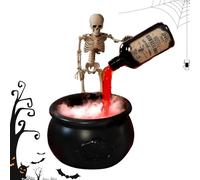 Ungtyb Halloween Cauldron Decorations, Witch Potion Bowl Prop, Realistic Spooky Design Lightweight Durabled Build Ideal for Table Kitchen Yard and Indoor Party, 1 Set