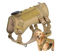 Ungtyb Harnais pour Chien Anti-Traction - Réglable Renforcé Anti-Traction | Harnais Taille Moyenne avec Poignée,pour Races Petites Moyennes Grandes, Usage Voyage extérieur Course Chasse