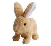 Ungtyb Interactive Plush Bunny, réaliste, jouet électronique, hopping and Ear-Wiggling Stuffed Pet, Soft Twitching Bunny Figure for Boys Girls Kids Gift Playtime Home Fun Use 6,3 x 3,54 x 6,3 in