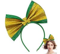 Ungtyb Irish Holiday Hairband, Green Bowler Headband, Patrick's Day Hairband, Costume Hair Accessories, Green Irish Headband with bowler hat design, perfect for St Patrick's Day celebrations, holiday