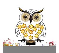 Ungtyb Lumière Solaire Extérieure Chouette Étanche,Sculpture Métallique Résistante Aux Intempéries Et Étanche,Éclairage à LED Solaire pour l'Extérieur - pour Cour Pelouse Jardin Terrasse Porche