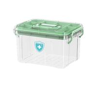 Ungtyb Medicine Storage Box, Household Medicine Organizer, Large Capacity Medicine Box, Locking Lid Medicine Storage Box, Clear Medicine Box For Home, Travel, Car, and Dorms