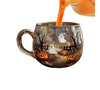 Ungtyb Mug Halloween - Tasse de café en Haunted Path | Conteneur de boisson saisonnière pour la maison, la ferme, la table de restaurants de comptoir hôtel d'appartements | Verre en verre confo