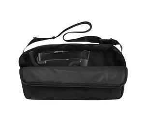 Ungtyb Music Stand Bag, Foldable Carrying Pouch, Oxford Cloth Case, Adjustable Strap Dustproof Cover Black Medium Size for Camping Hiking Travel, 15.35x3.94x8.66 inches