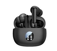 Ungtyb Noise Cancelling Headphones, Workout Wireless Earphones, LED Display Earbuds, Waterproof Blue Tooth Earphones, Lightweight Stereo Earbuds, for Driving, Walking, Workouts and Everyday Use