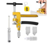 Ungtyb Outils Coupe-Verre - 2 en 1 Découpe Manuelle de Précision | Cutter à Carreaux Manuel | pour Projets Artistiques Art du Verre Miroir DIY Loisirs Créatifs Atelier Maison