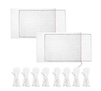Ungtyb Pool Skimmer Shield, Skimmer Net, Debris Filter, Ultra Fine Mesh Traps Leaves, Rust Resistant Frame for Long Term Use Outdoor School Hotel Community Pond, 17.72x11.81 inches