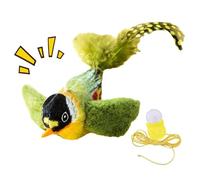 Ungtyb Réaliste Flapping Bird Toy, Durable Cat Bird Toy, Interactive Cat Toy, Flying Bird Cat Toys with Interactive and Engaging Design 3,15 x 4,72 x 3,35 inches for Indoor (1 pièce)