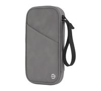 Ungtyb RFID Blocking Wallet, Card Holder Wallet, Multifunctional Women's Card Wallet, Men's Card Holder, Men's Card Wallet with Handle, Travel Card Wallet for Business Trip, Travel, Dark Gray,