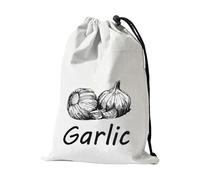 Ungtyb Sac de Rangement d'oignon, Organisateur de Pommes de Terre en Toile, Sac Lavable réutilisable, Grand récipient Alimentaire à Cordon, Poubelle de légumes Respirants pour Fruits pour -Manger
