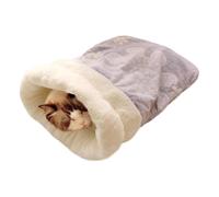 Ungtyb Soft Cat Sleeping Bag, Plush Pet Sleeping Bag, Cozy Warm Cat Bed, Plush Cat Sack with Versatile Bed Cave Design 15.75 x 21.65 inches for Kittens, Puppies, and Pets (1 Piece)