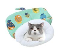 Ungtyb Soft Plush Pet Bed, Portable Sleeping Bag for Kittens, Comfortable Indoor Pet Shelter, Indoor Comfortable Pet Hideaway 13,78 x 19,69 Inches for Cats, Dogs, Puppy, Pets