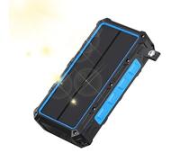 Ungtyb Solaire Powerbank, chargeur à main, pliable étanche, design intégré, intégré à LED, batterie de secours hors grille, batterie de secours pour camping, pêche à domicile, 6,54 x 3,35 x 1,38 cm
