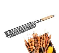 Ungtyb Support à saucisses pour Grill - Panier De Cuisson À Pince pour Aliments Barbecue Extérieur - Support À Hot Dog pour Le Feu De Camp,Steaks saucisses viandes légumes Camping en Plein air fête