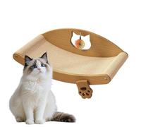 Ungtyb Tapis à Griffoir pour Chats | Griffoir Élevé avec Lit Intégré pour Chat,Sisal Protège Meubles Tapis Canapé Sol