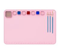 Ungtyb Tapis artistique - 23 pouces x 16 pouces Tapis antiadhésif en silicone résistant à la chaleur, produits de peinture lavables faciles à ranger pour garçons, filles, femmes, hommes,