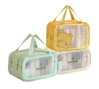 Ungtyb Travel Toiletry Bag, Makeup Organizer, Waterproof Storage Pouch, Portabled Design, Multiple Compartments Large Capacity for Outdoor, Vacation and Camping, 10.63x5.12x6.69 in