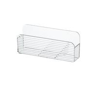 Ungtyb Wall Mounted Makeup Organizer, Waterproof Adhesive Shelf, Floating Storage Box, Space-Saving Design, Multipurpose Bathroom & Vanity Wall Storage, Sturdy ABS Material, 7.48x1.46x3.27in