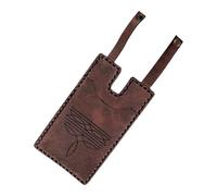 Ungtyb Western Wallet Women, Boot Style Card Holder, Snap Strap Closure, Faux Leather Handmade Design Ideal for Travel, Vacation, Business, Casual Daily Carry, 3,94 x 1,57 x 0,39 inches, Marron,