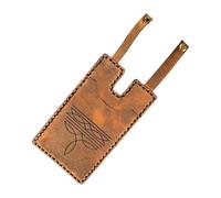 Ungtyb Western Wallet Women, Boot Style Card Holder, Snap Strap Closure, Faux Leather Handmade Design Ideal for Travel, Vacation, Business, Casual Daily Carry, 3,94 x 1,57 x 0,39 inches, Tan,