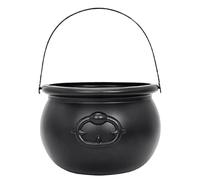 Ungtyb Witch Candy Bucket, Black Halloween Pots, Spooky Pattern Jar, Great for Chocolates, Biscuits, Small Toys, Jewelry, 1 Piece, Trick-or -Treating, Parties, And Seasonal Decor
