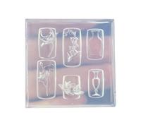 Unguis Plan recyclable en silicone moulé pour sabots et vases sculptés pour fabrication de bijoux recyclables