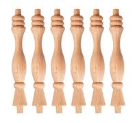 Unhed Lot de 50 broches de balustre en bois 13,5 cm pour escaliers, travaux manuels, fabrication de fourrure, travail du bois