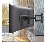 UNHO Support Mural TV pour écrans 26-55 Pouces Fixation TV Murale Inclinable et Orientable Max. VESA 400x400mm
