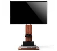 UNHO Support TV sur Pied: Meuble TV Pied pour Téléviseur de 32 à 65 Pouce Pied TV Réglable Ecran LED LCD Plasma avec 2 Étagères - Charge 30kg VESA Max 600x400