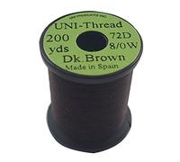 Uni 1 x Fil de Montage - Marron Fonce - 200 Yards (182m) - 8/0