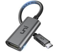 uni Adaptateur USB C vers HDMI 4K@60Hz, Adaptateur Thunderbolt 4/3 vers HDMI Aluminium Nylon Tressé, Portable pour MacBook Pro, iPhone série 15, MacBook Air, iPad Pro, Surface Pro, Galaxy
