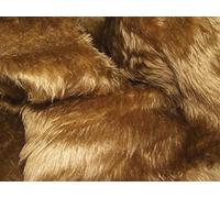 Uni Amusant Faux Fourrure Tissu Matière ANTILOPE BRUN - Marron, 1Mtr - 150cmx100cm