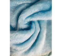Uni Amusant Faux Fourrure Tissu Matière BÉBÉ BLEU - Bleu, 1Mtr - 150cmx100cm