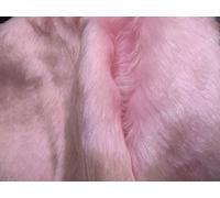 Uni Amusant Faux Fourrure Tissu Matière BÉBÉ ROSE FLORAISON - Rose, 1/4Mtr - 75cmx50cm