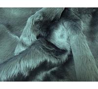 Uni Amusant Faux Fourrure Tissu Matière BLEU ARDOISE - Bleu, 1/2Mtr - 150cmx50cm