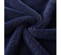 Uni Amusant Faux Fourrure Tissu Matière BLEU MARINE - Bleu, 1Mtr - 150cmx100cm