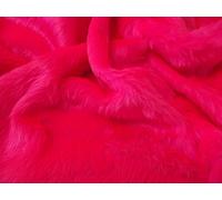 Uni Amusant Faux Fourrure Tissu Matière CLAIR ROSE CERISE - Rose, 1/4Mtr - 75cmx50cm