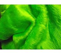 Uni Amusant Faux Fourrure Tissu Matière CLAIR VERT LIME - Vert, 1/2Mtr - 150cmx50cm
