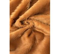 Uni Amusant Faux Fourrure Tissu Matière GINGEMBRE CHÂTAIGNIER SOURCILS - 1Mtr - 150cmx100cm