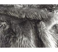 Uni Amusant Faux Fourrure Tissu Matière gris foncé - Gris, 1/2Mtr - 150cmx50cm