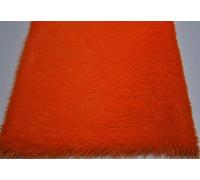 Uni Amusant Faux Fourrure Tissu Matière ORANGE BRILLANT - Orange, 1Mtr - 150cmx100cm