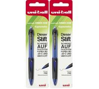 Uni-Ball 141396 - Stylo à bille Powertank, 1,0 mm, bleu, 1 pièce (Lot de 2)