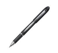Uni Roller Jetstream pointe moyenne de 1 mm - corps noir avec zone de préhension encre noire