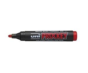 uni-ball 159021 - Marqueur Uni Prockey, pointe biseautée, 3-6 mm, rouge, 1 pièce