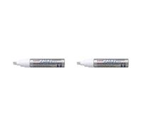 Uni-Ball 182213 - Marqueur peinture Paint PX-30 à pointe biseautée, argenté (Lot de 2)
