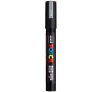 UNI-BALL Marqueur Pte conique moyenne POSCA PC5M 1,8-2,5mm Argent