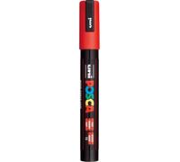 Uni-Ball 182521 - Marqueur Posca Pc-5m, Avec Pointe Ogive 1.8 - 2.5 Mm, Rouge, 1 Pièce