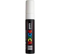 Uni-Ball 186301 - Marqueur POSCA à pointe rectangulaire extra large, blanc | Marqueur à pointe rectangulaire de 15 mm pour presque toutes les surfaces