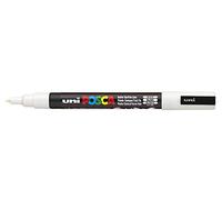 Uni-Ball Marqueur POSCA PC-3M 186501 – pointe ogive fine 0,9–1,3 mm blanc, 1 pièce